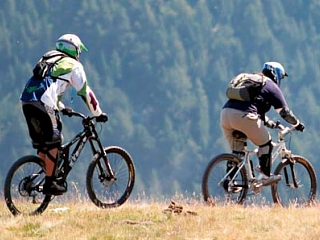 mountainbike in de Spaanse Pyreneeen