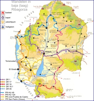kaart laag Ribagorza