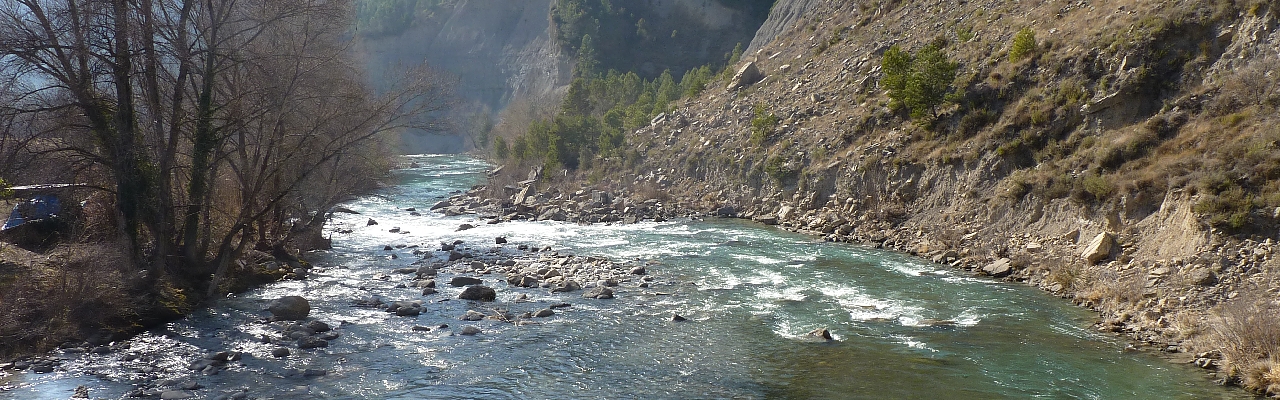 Rio Esera bergrivier van Pico Aneto naar Graus te Santaliestra