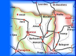 Kaart Huesca